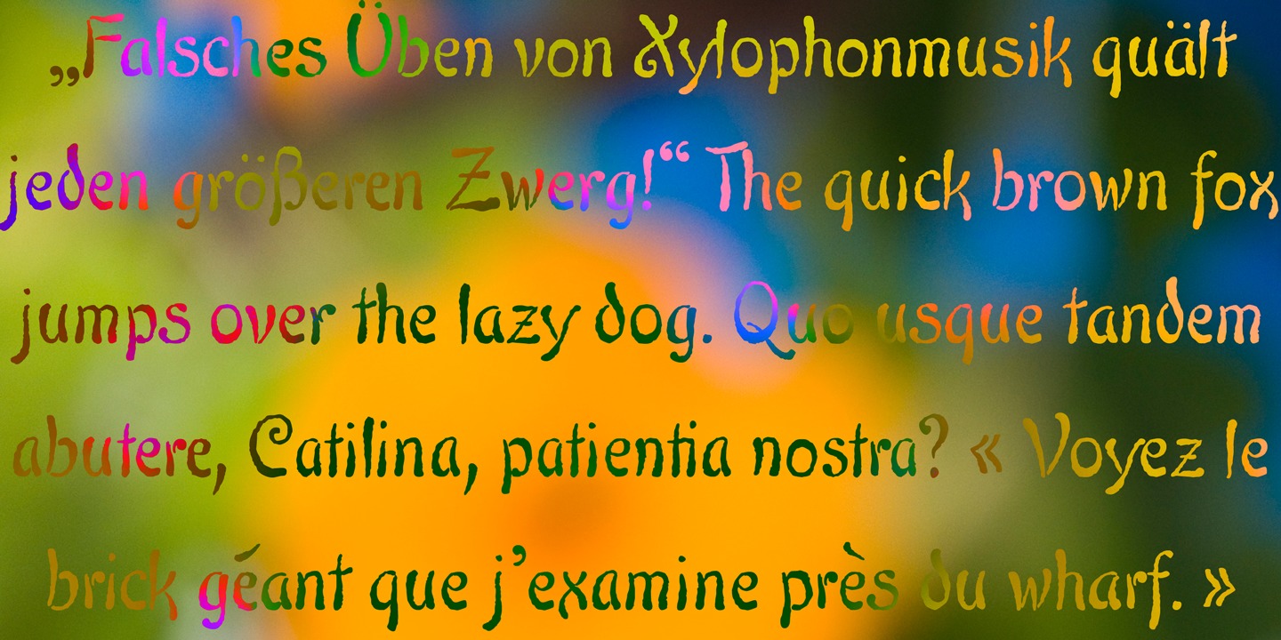 Beispiel einer Maiers Nr. 42 Pro-Schriftart #3